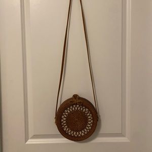 Rattan purse